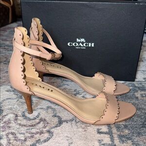 Coach Women's Blush Scalloped Heels